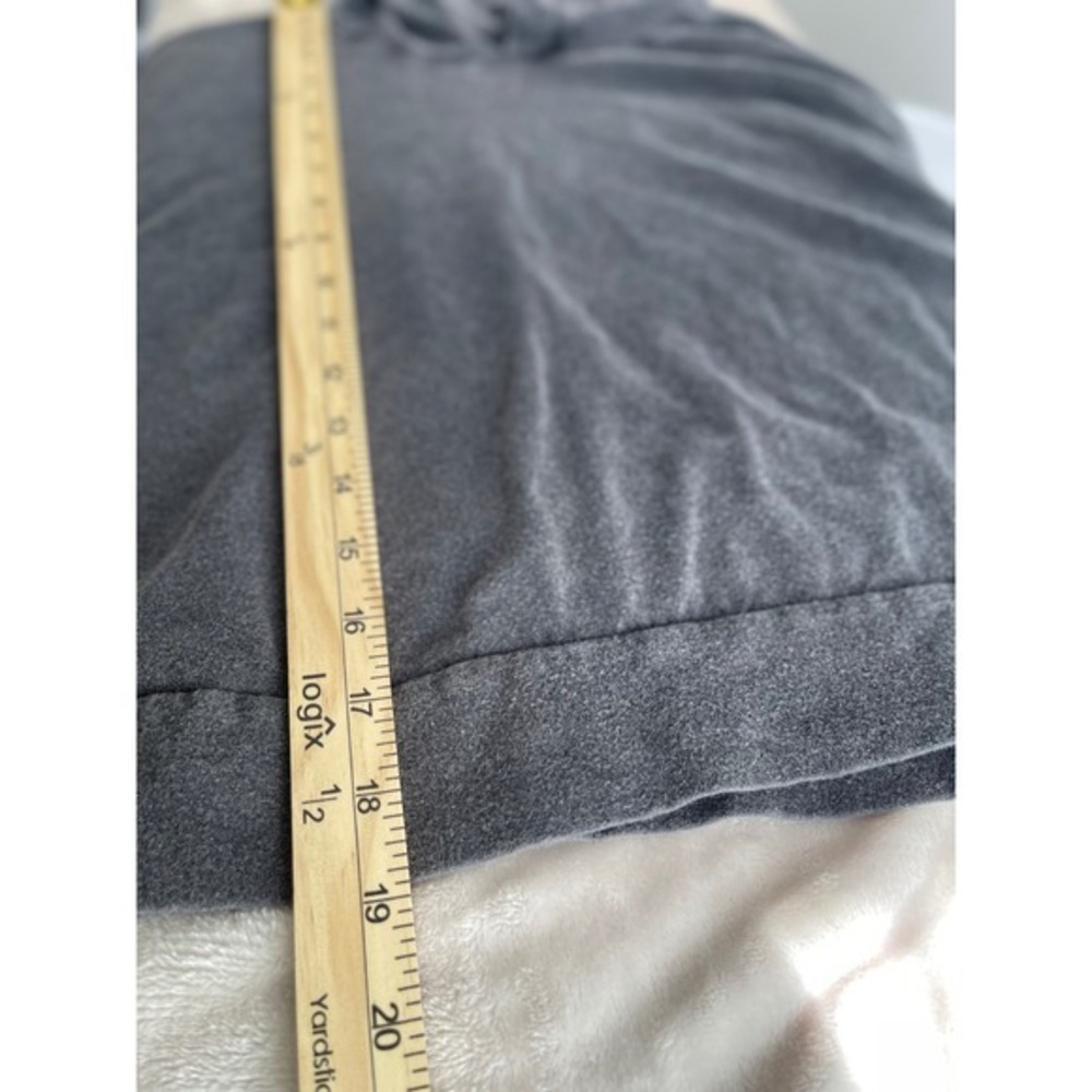 Hollister Womens Cropped Hoodie Gray Long Sleeve Logo Graphic Sweatshirt Large - Picture 16 of 16